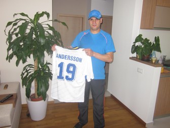 Marian Ivan și „trofeul” FOTO: Maris Dascaliuc