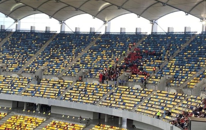 Dinamo a trecut de Csikszereda în prima manşă a barajului. Steagul Ținutului Secuiesc, interzis pe Arena Naţională