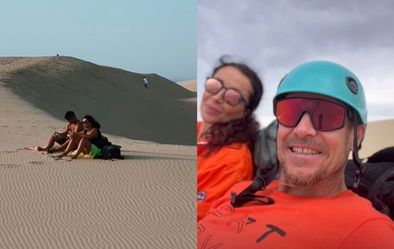 Cum au apărut Mihaela Rădulescu și Felix Baumgartner în vacanță, în Franța. El a transmis: „Mă bucur de viață cu iubita mea”