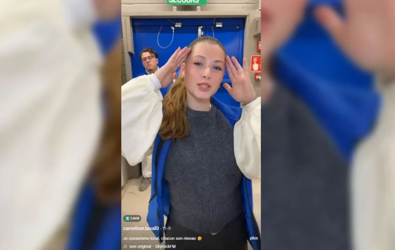 O casieriță de la Carrefour are propriul bodyguard după ce a devenit populară pe TikTok și mai mulți tineri au început să o caute