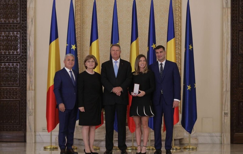 Simona Halep alături de iubitul ei la ceremonia de la Cotroceni. Prima apariție oficială a celor doi ca un cuplu