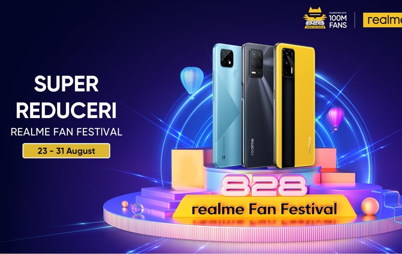 realme anunţă Fan Festival. Cinci telefoane realme cu prețuri reduse