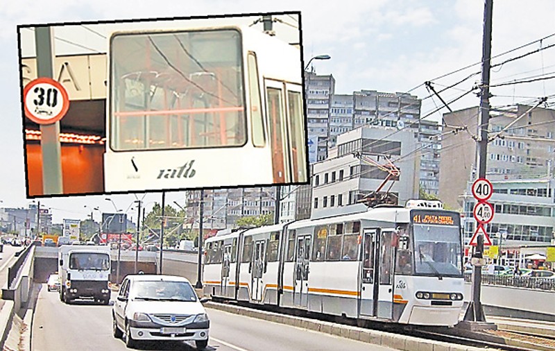 Tramvaiele groazei | Pasajul Lujerului din Capitală e ca «o pistă de curse» pentru tramvaie | VIDEO