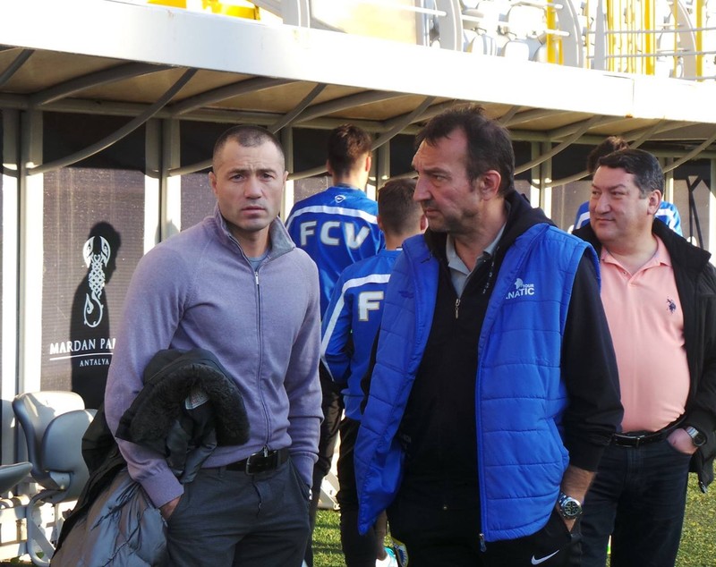 Adi Ilie a urmărit împreună cu Gică Popescu amicalul echipei lui Hagi / GALERIE FOTO