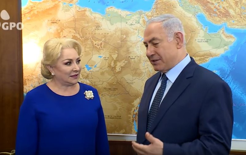 VIDEO / Imagini cu premierul Viorica Dăncilă, în Israel. Ce i-a cerut Benjamin Netanyahu