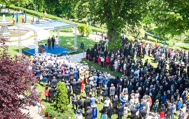 Recepție oficială la Palatul Cotroceni, de Ziua Europei; Klaus Iohannis: Românii sunt cei mai pro-europeni cetățeni ai Uniunii!