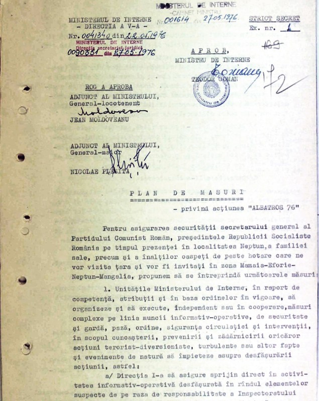 Cum era păzit Nicolae Ceaușescu în vacanță. 500 de oameni pentru liniștea dictatorului în sejurul estival de la Neptun