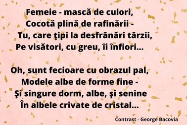 Contrast - George Bacovia