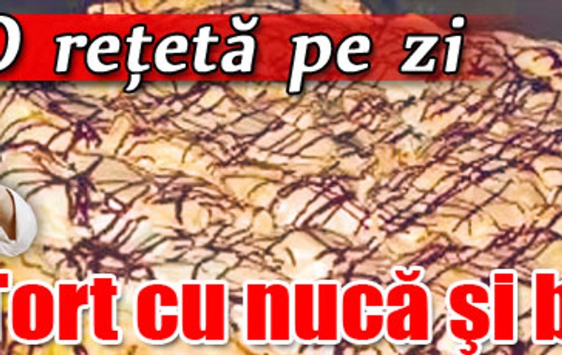 O reţetă pe zi | Tort cu nucă şi bezea