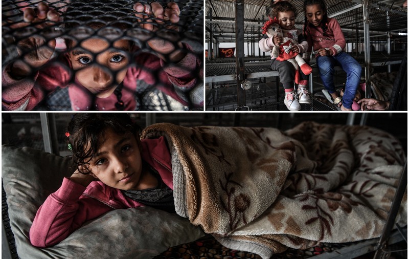 „Uneori ne dorim ca dimineața să nu vină". Cum arată viața în cotețele de pui, unde s-au refugiat cinci familii cu copii din Fâșia Gaza | VIDEO