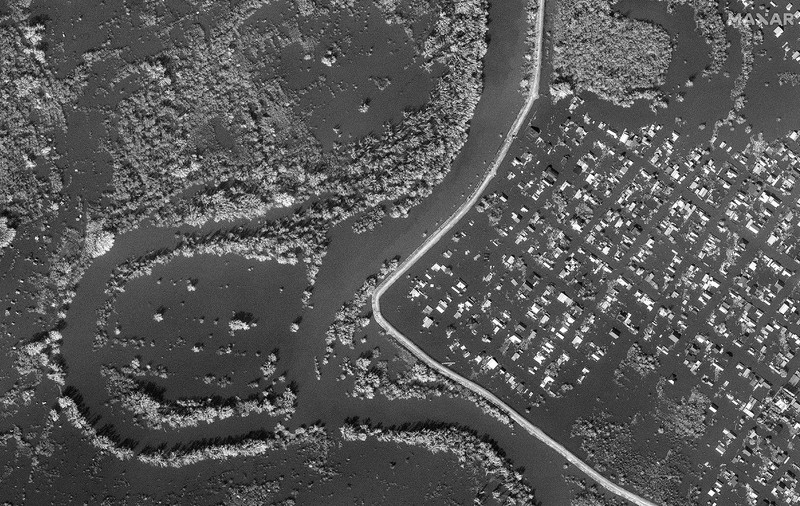 Cum arată regiunea rusă Orenburg, după cele mai mari inundații din ultimii 80 de ani. Imagini din satelit