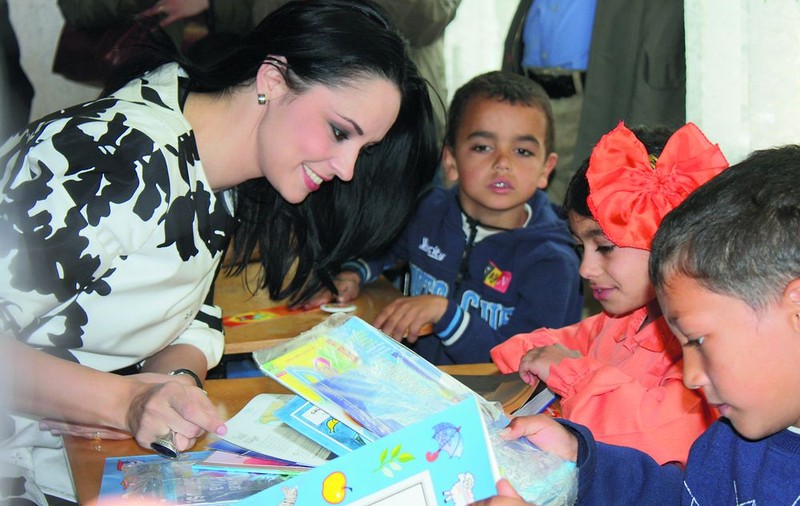 Andreea Marin Bănică s-a întors la şcoala unde a învăţat