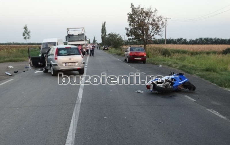 O tânără din Buzău a murit după un accident rutier. Victima cumpărase motocicleta care a fost pulverizată de o mașină