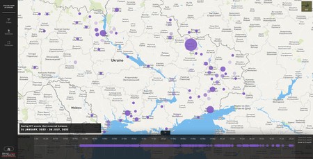 Captură din Civilian Harm Map