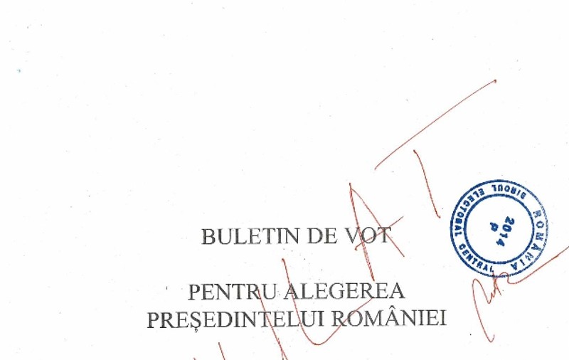 CUM ARATĂ BULETINUL DE VOT pentru alegerile prezidenţiale | FOTO