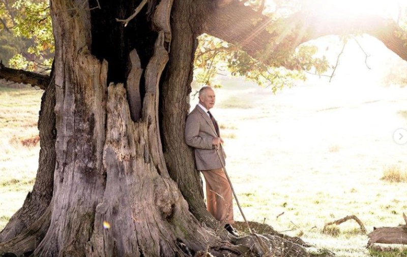 Imaginea difuzată de Palatul Buckingham la aniversarea regelui Charles, care a împlinit 74 de ani