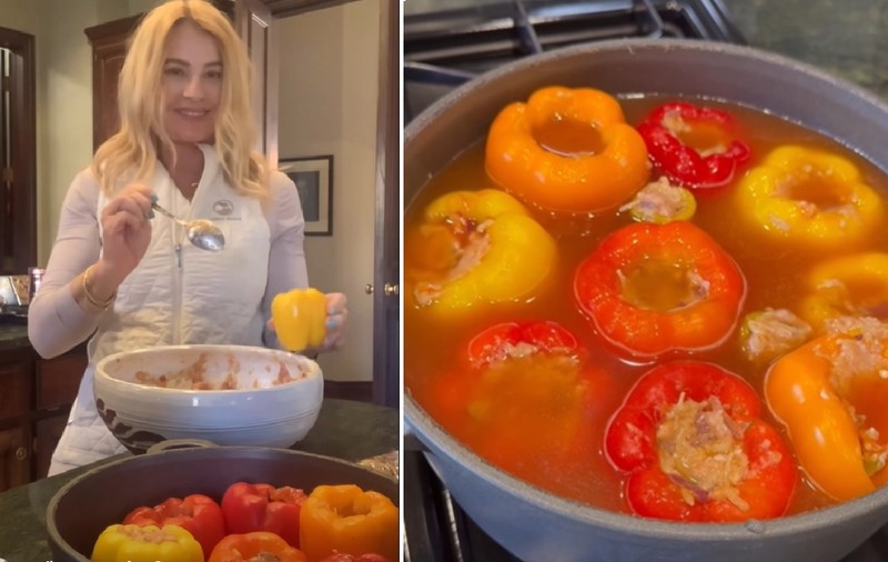 Nadia Comăneci s-a filmat în timp ce pregătea ardei umpluți. Mesajul fostei gimnaste de Anul Nou