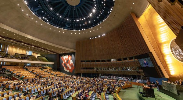 Pozele de la discursul lui Nicușor Dan la ONU: sala, ocupată doar parțial, a atras atenția