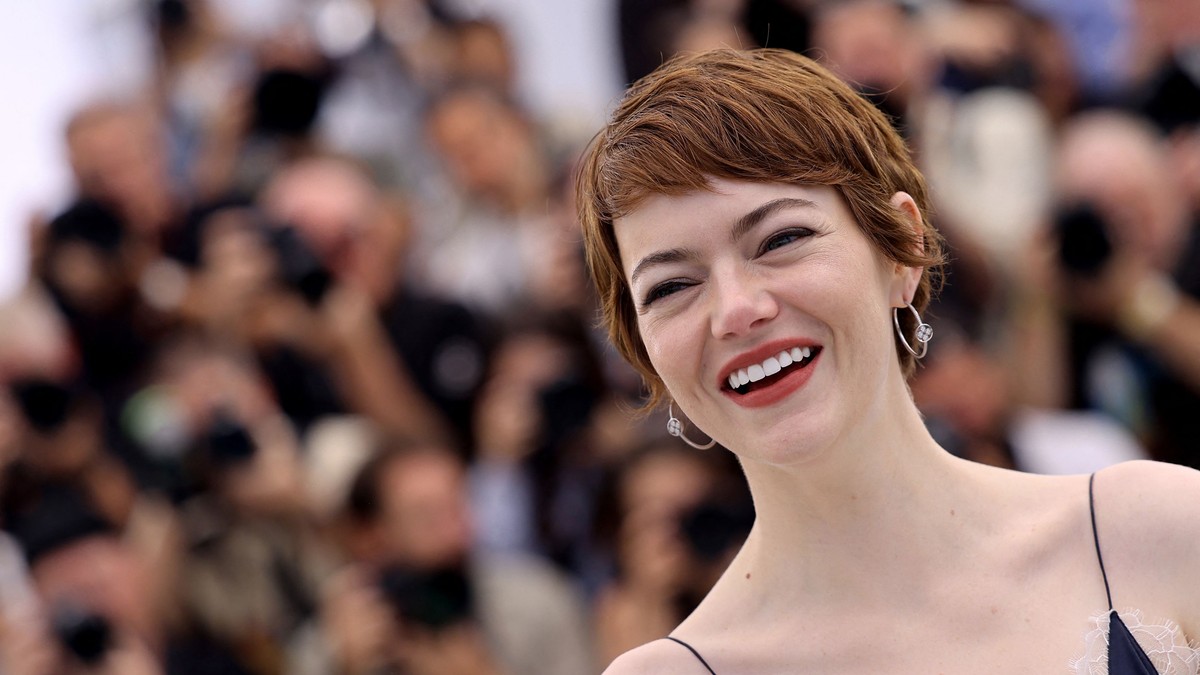 Emma Stone la sesiunea foto Eddington în cadrul celei de-a 78-a ediții a Festivalului de Film de la Cannes. Foto Profimedia