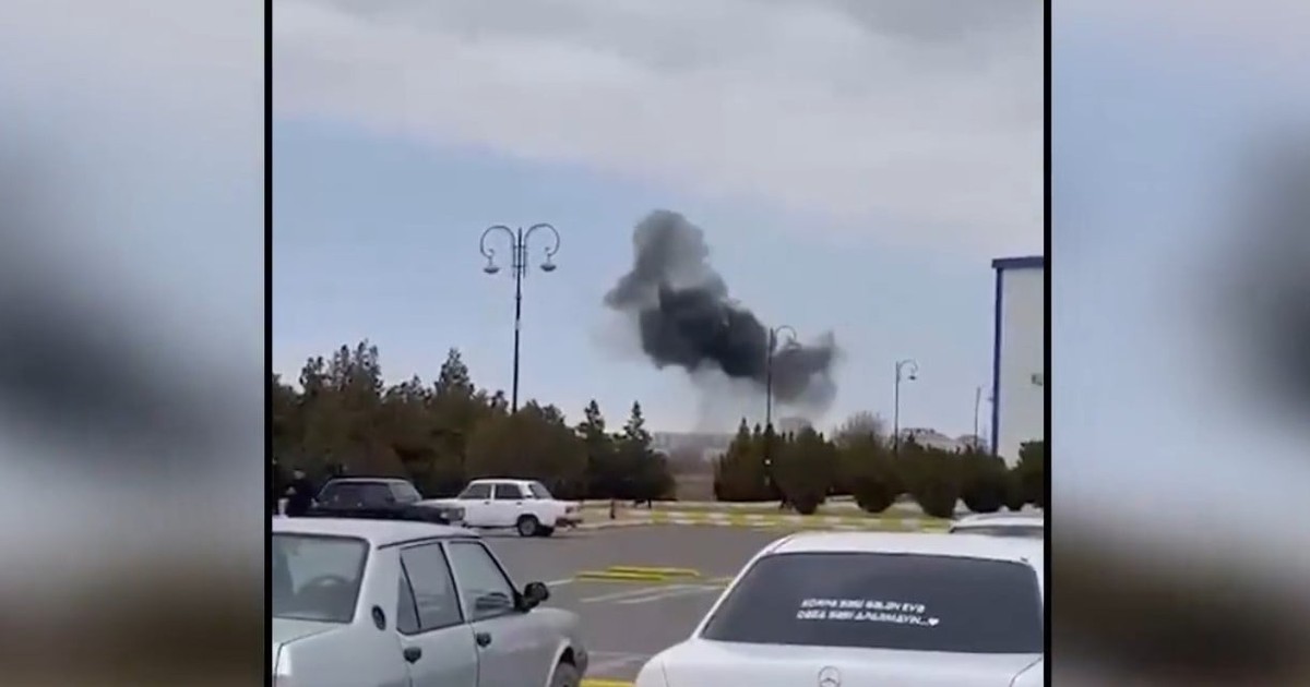 Explozia produsă la Aeroportul Razi din Nahicevan Captură X @euronews_pe