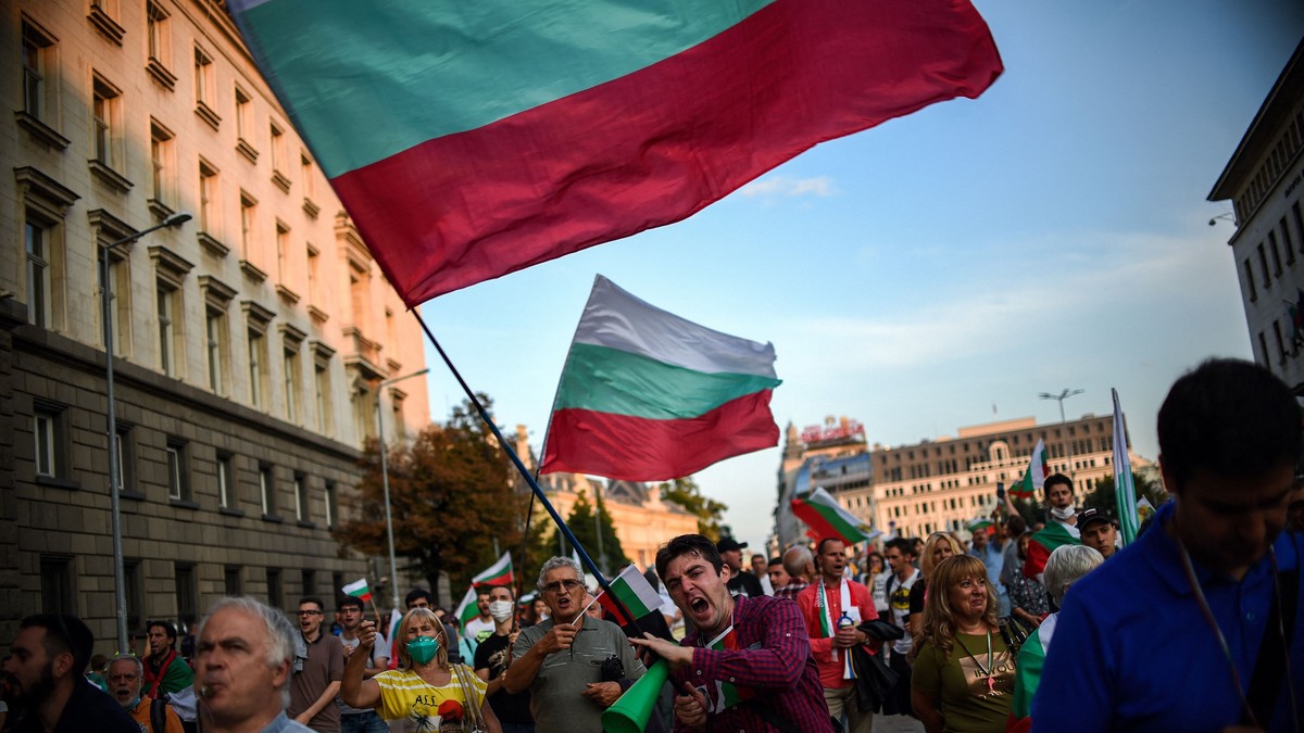 Protestatari anticorupție din Bulgaria Foto: Hepta