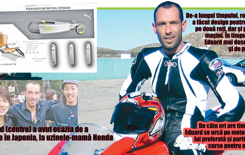 El «desenează» motocicletele HONDA