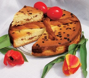 Rrețete de pască cu brânză dulce - pasca proaspata taiata