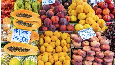 stand-piata-fructe-exotice-papaya