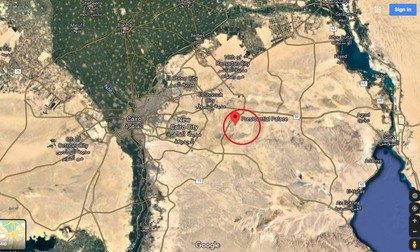 Noua capitală administrativă, la 45 de kilometri est de Cairo FOTO: Google Maps