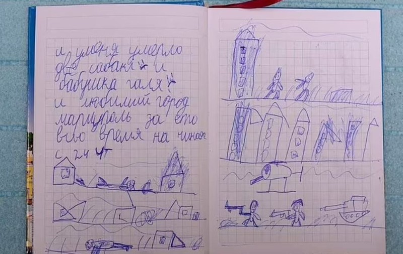 Însemnările despre război ale unui copil de 8 ani: „Mi-au murit bunicii, cei doi câini și iubitul meu oraș Mariupol”