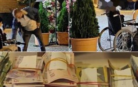 Proprietar de Lexus, cerșetor în scaun cu rotile la Sf. Parascheva. Suma impresionantă strânsă în doar 8 ore
