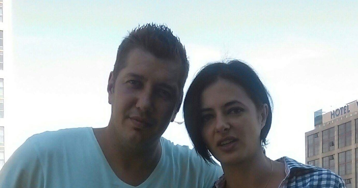 Luana Seitan și sotul ei, fostul handbalist Mihai Cojocea.