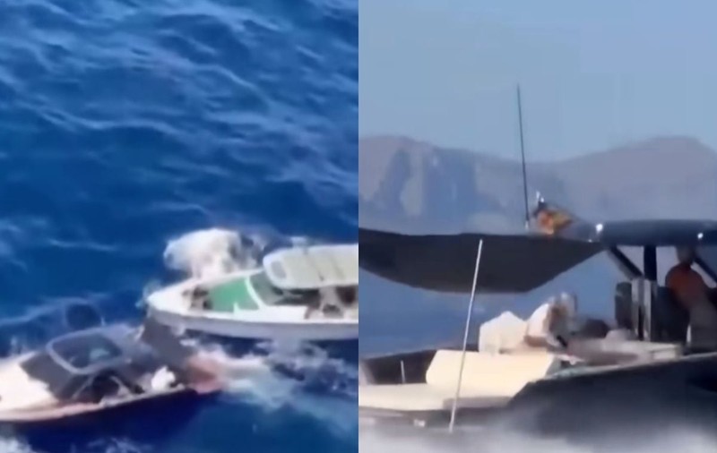 Momentul în care un român este arestat în Spania după ce a furat un iaht de peste un milion de euro. Urmărire ca-n filme pe mare și din elicopter I VIDEO