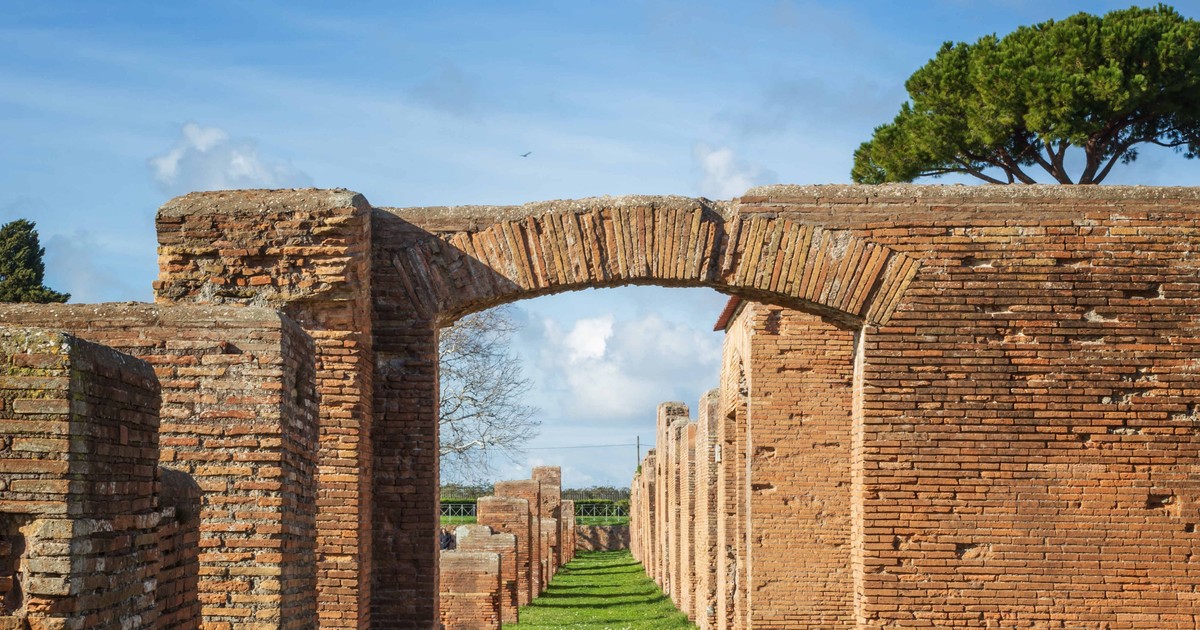 Ruinele Ostia Antica, mare sit arheologic roman. FOTO Hepta.