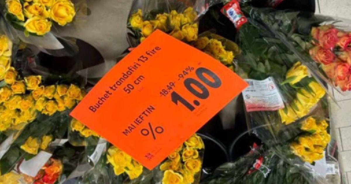 Buchete de trandafiri la 1 leu, ofertă Kaufland
