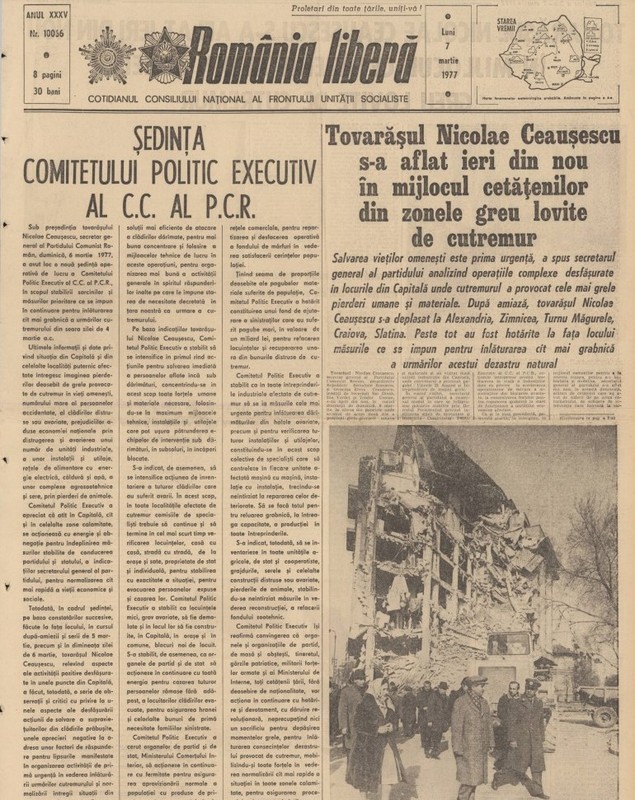 47 de ani de la cutremurul din 1977. Ce scria presa vremii despre cel mai distructiv seism de pe teritoriul României