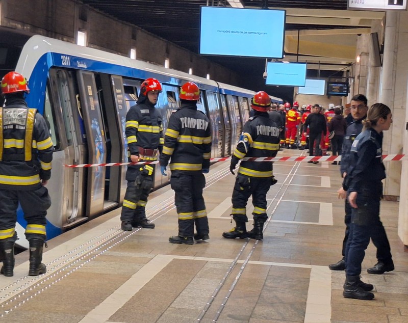 Circulație blocată la metrou, la stația Unirii 2 în urma unui incident