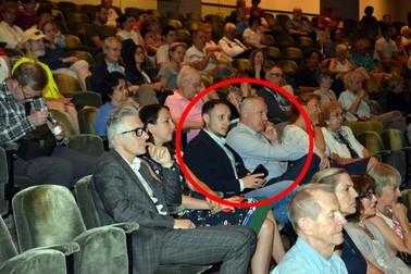 Nicolae Ștefan Popa, stânga, și Krizbai Bela Dan la Festivalul de Film de la Washington, în iunie 2019. Foto: romanianfilmfestivalwashingtondc2019