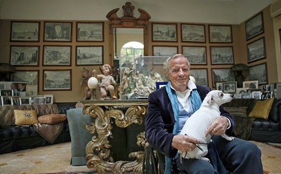 Regizorul italian Franco Zeffirelli în casa sa din Roma, 03 April 2014 / EPA