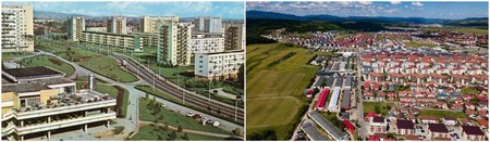 Cartierul Gheorgheni (stânga) și cartierul Florești, Cluj