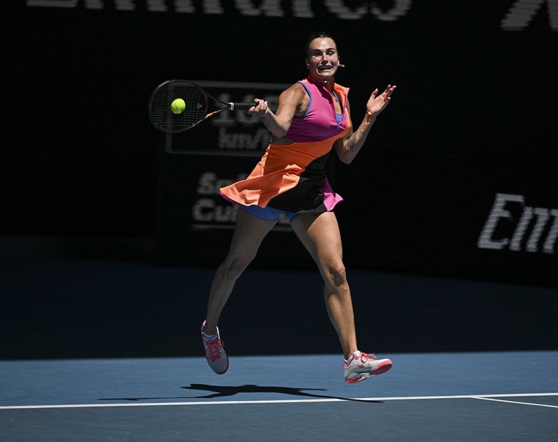 Aryna Sabalenka și bijuteriile unicat purtate la Australian Open 2026. Colierul are un safir de peste patru carate