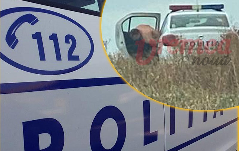 Comisarul fotografiat dezbrăcat lângă mașina de poliție era chiar comandantul Poliției din Murgeni. Ce spun colegii despre comportamentul său
