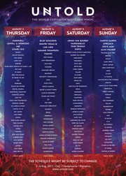 UNTOLD 2017. Programul complet
