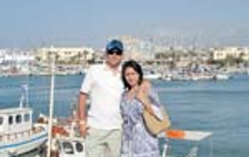 Gina Gogean, luna de miere in Creta