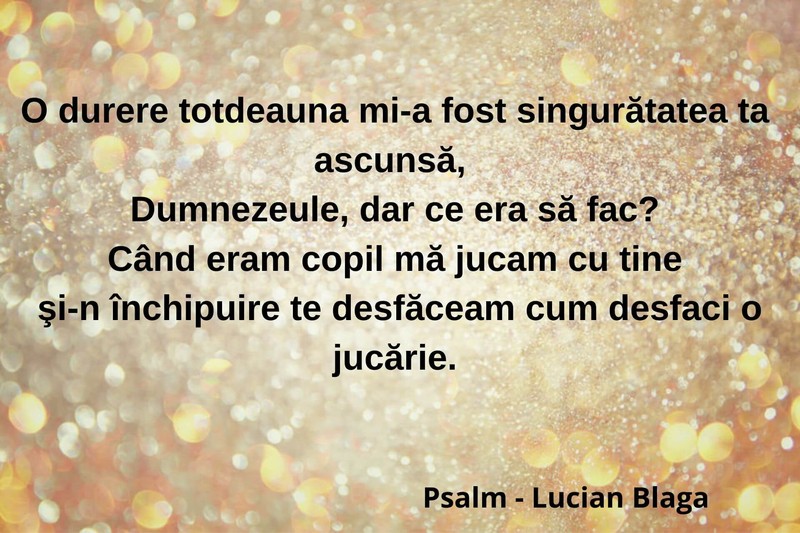 Psalm - Lucian Blaga