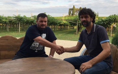 Reporterul Libertatea, acasă la Damiano Tommasi, în 2018.