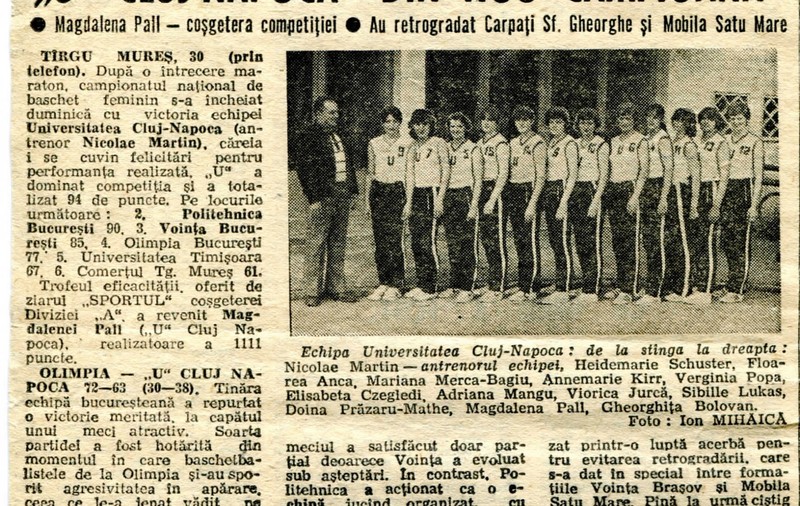 Doliu în baschetul românesc. A murit Bogdana Diaconescu-Gal, fost căpitan al naționalei feminine