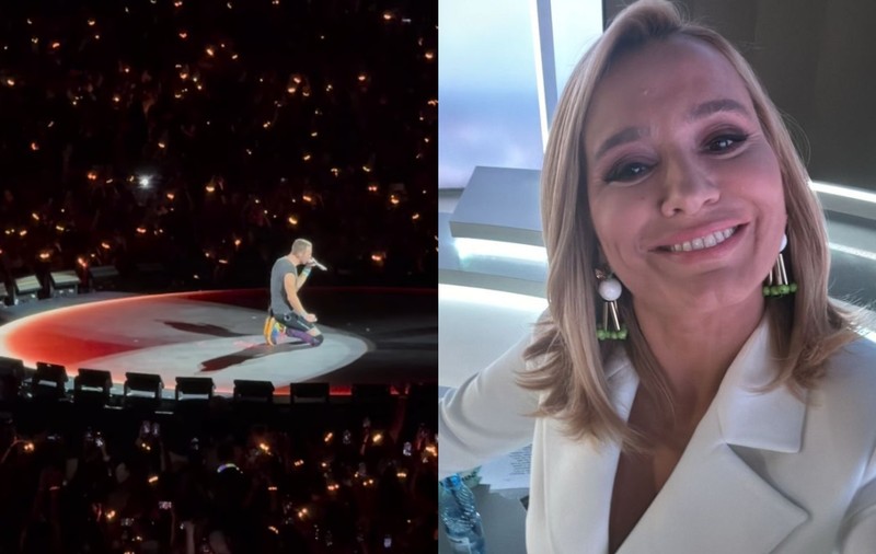 Andreea Esca, prezentă la concertul Coldplay de la Arena Națională. Ce a transmis prezentatoarea despre solistul Chris Martin
