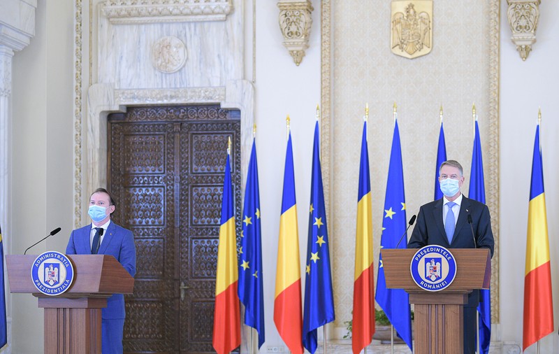 Klaus Iohannis: "Am decis să îl desemnez pe domnul Florin Cîțu pentru poziția de prim-ministru"