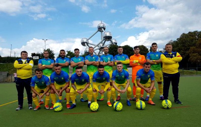 Echipa alcătuită din români care a devenit campioană în Belgia. FC Amicii Bruxelles a câștigat titlul